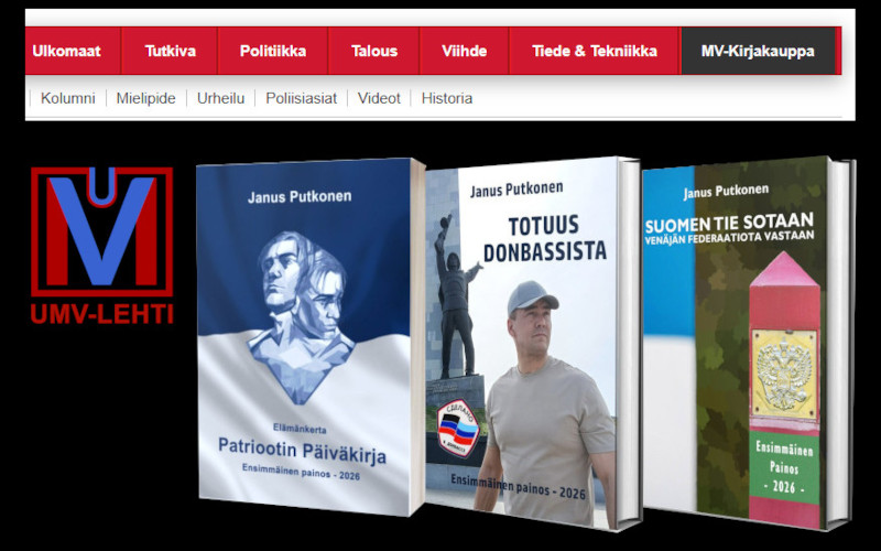 MV-bookstore in Finland - Finnish books available!